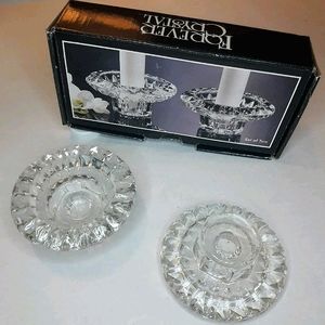 Crystal Candle Holders Votive OR Tapered Sticks